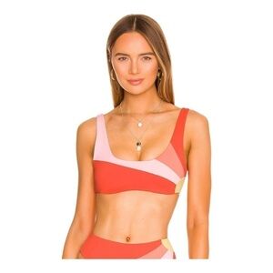 L*SPACE Lizzie Bikini Top in Sunburst NWOT